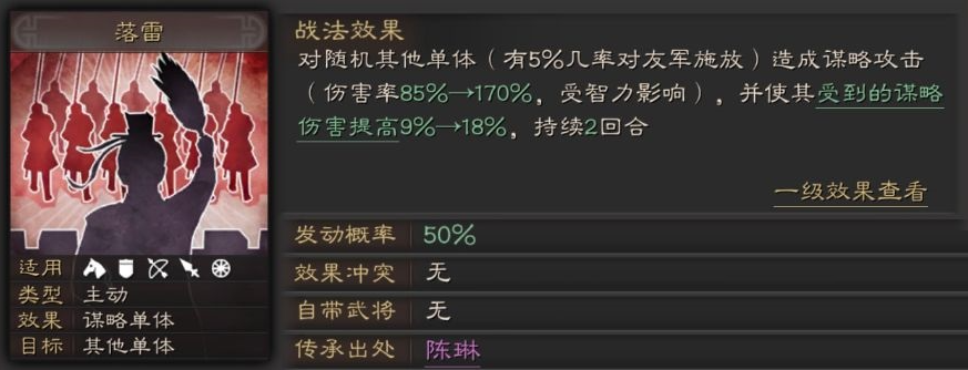 三国志战略版落雷战法评测