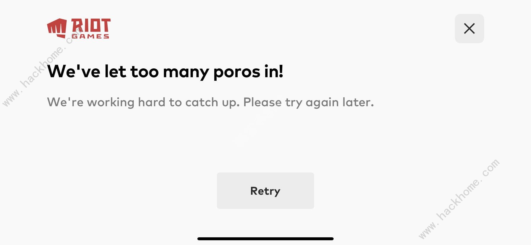 英雄联盟手游we＇ve let too many poros in什么意思 lol手游ios怎么进不去怎么办[多图]
