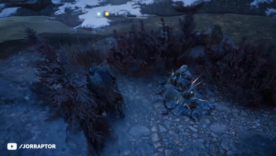 玩家发现《英灵殿》隐藏武器 埋在石堆里的金弓