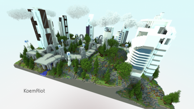 《我的世界》玩家脑中的未来超级城市 人口精简科技为本