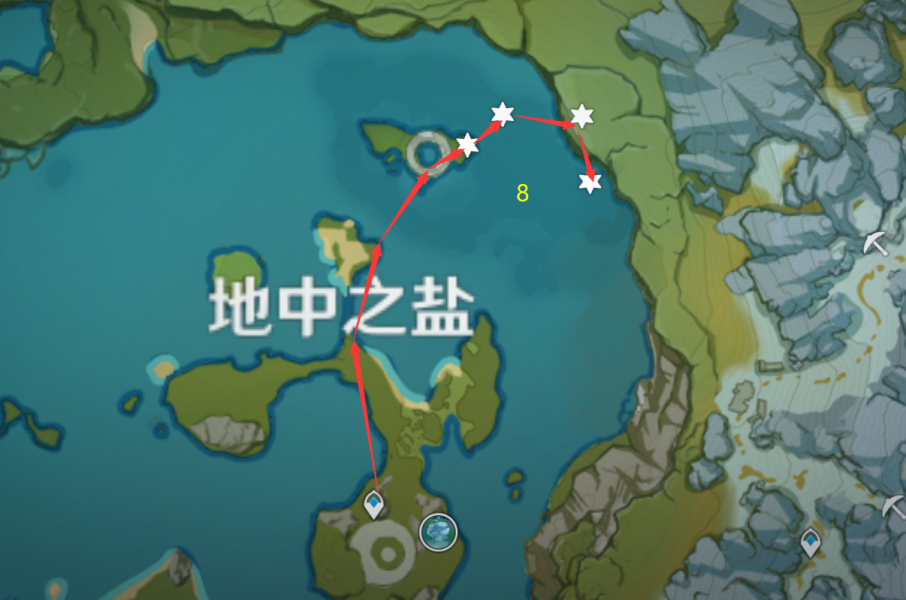 原神石珀采集路线图