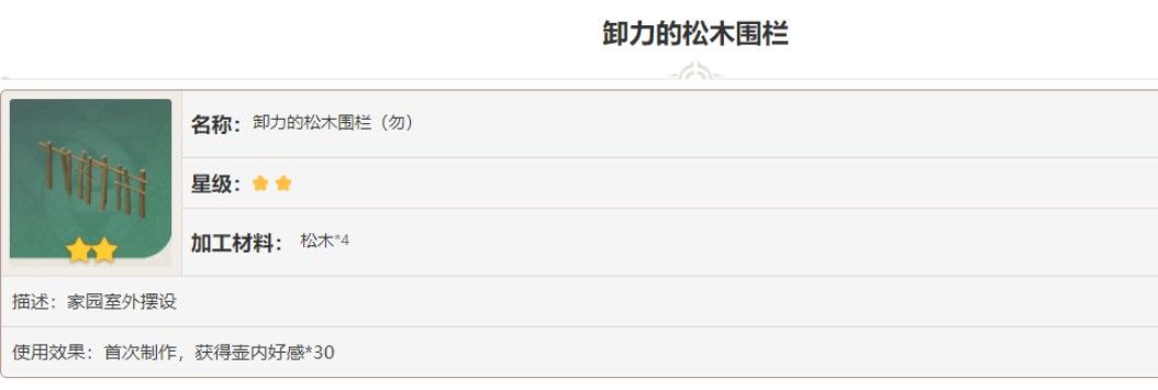 原神卸力的松木围栏图纸怎么获得？卸力的松木围栏图纸获取攻略[多图]