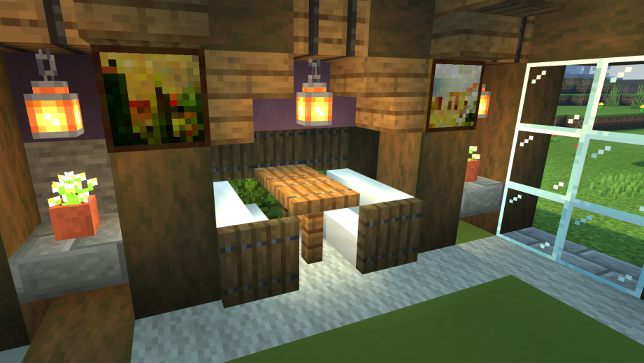 我的世界铁桶村改造 方块世界交易中心建成啦